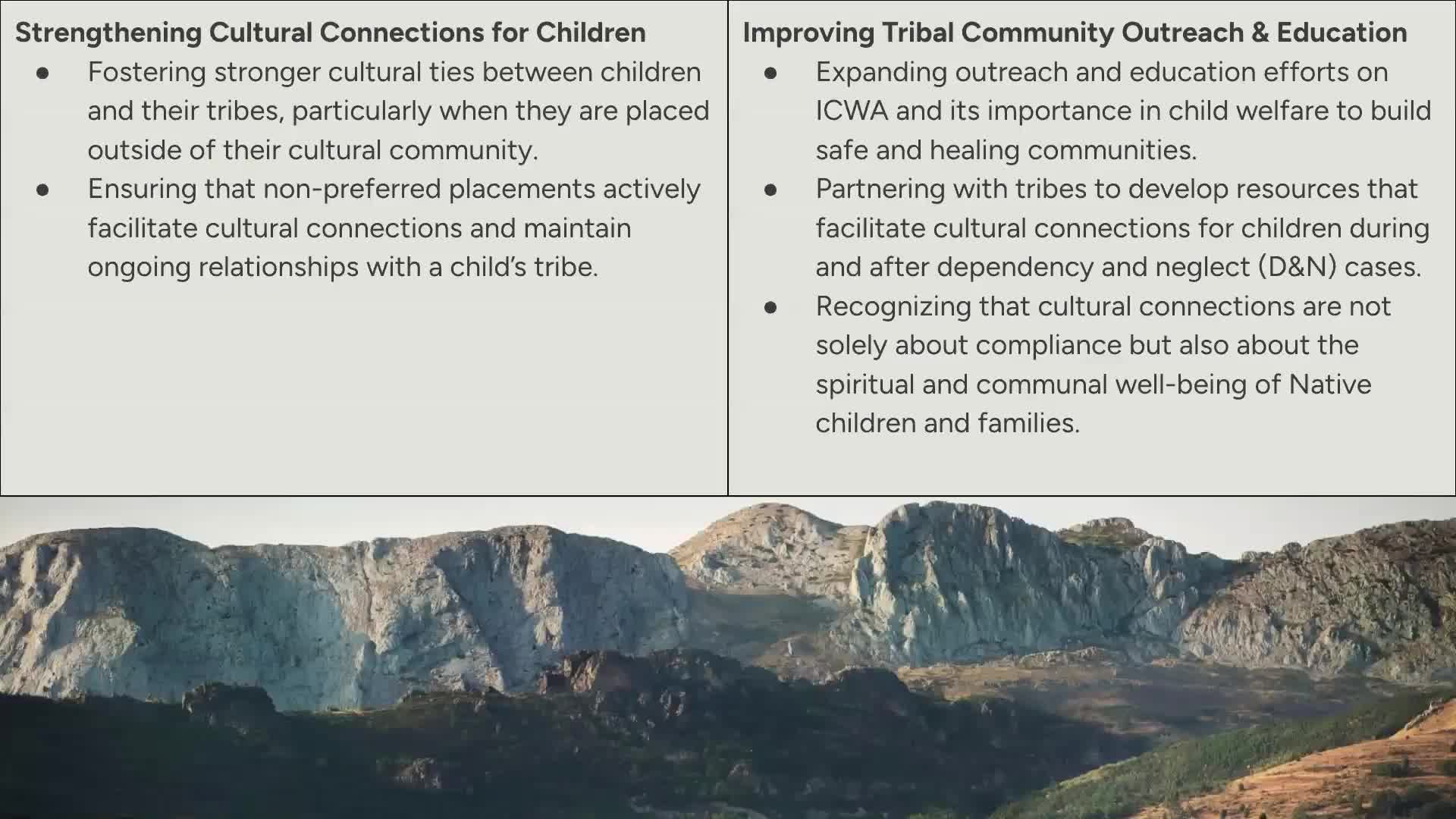 Montana ICWA community urges formal pathways for cultural connections, resource guides for foster placements