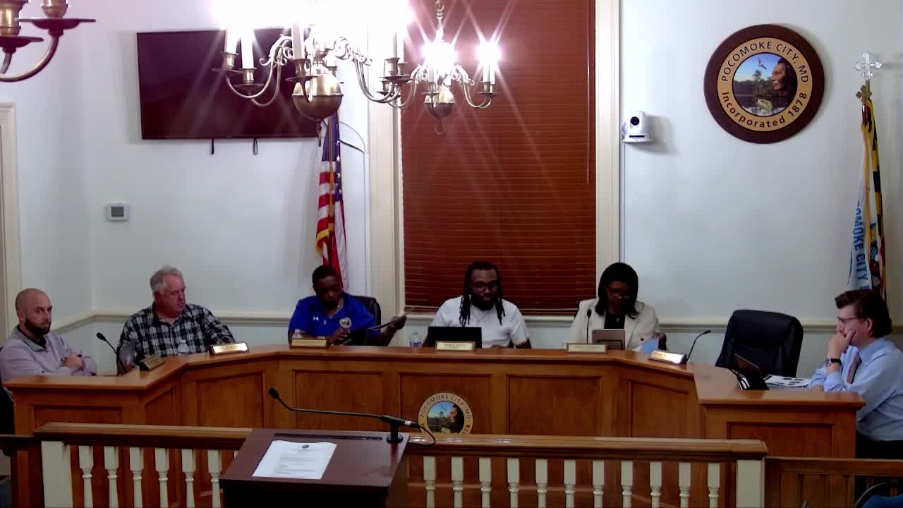 Pocomoke council debates downtown community center site as $800,000 CDBG requirement shapes options