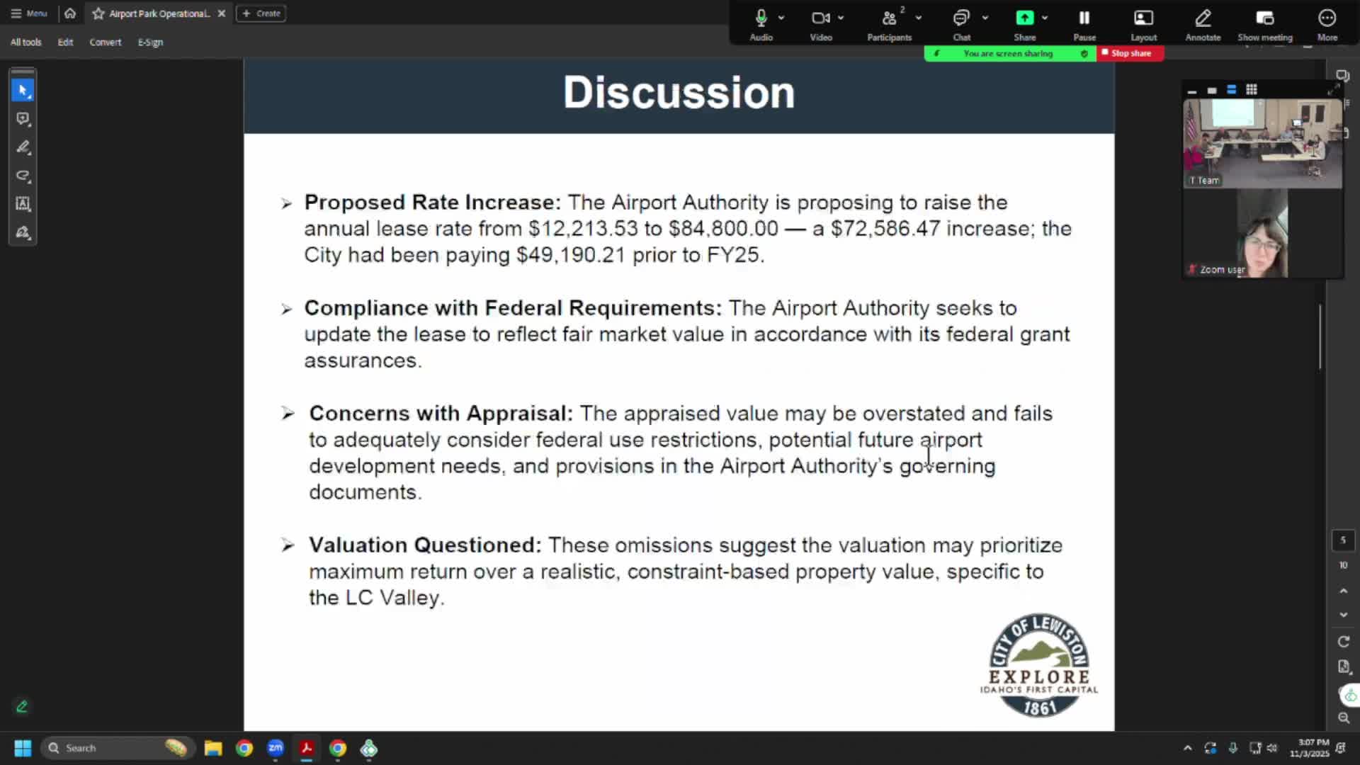 Lewiston council backs short-term, split-operations approach as Airport Park lease appraisal jumps