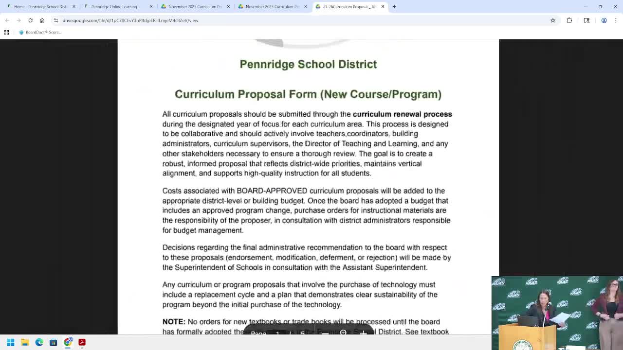 Pennridge proposes AP Seminar English 10 and AP Comparative Government to broaden access
