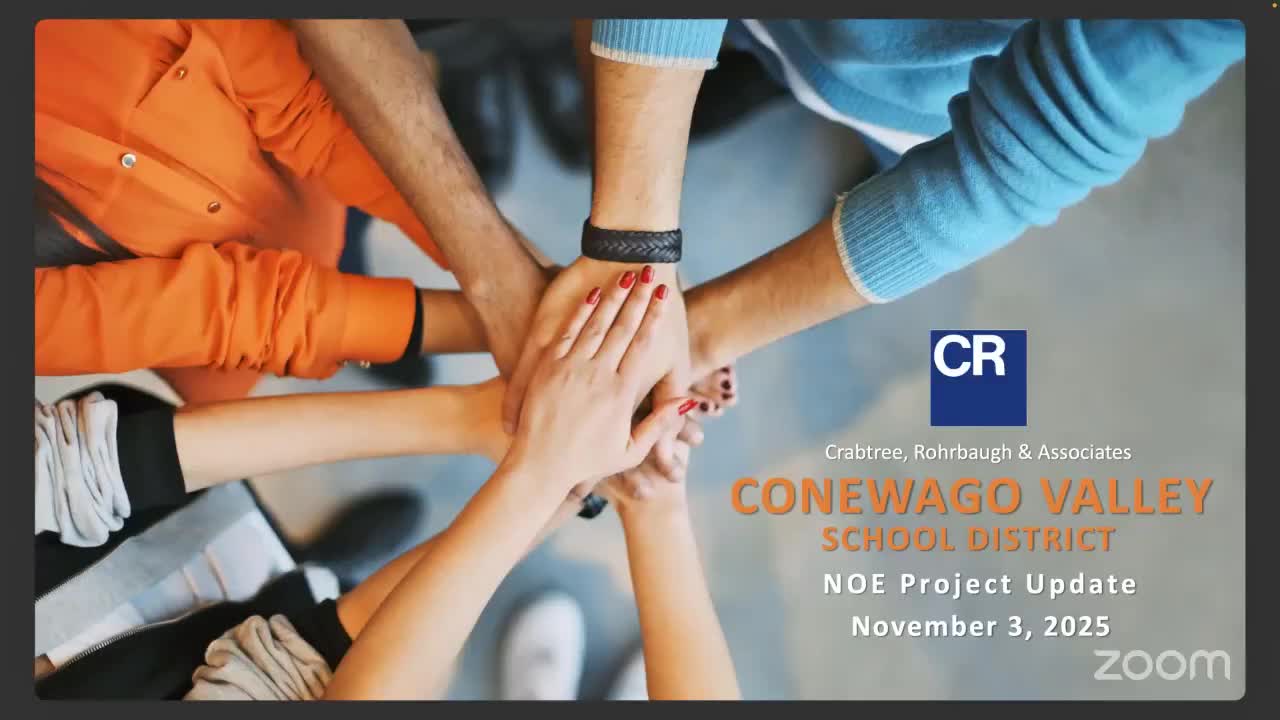 District presents NOE replacement schedule, preliminary cost estimate and plan for Act 34 hearing