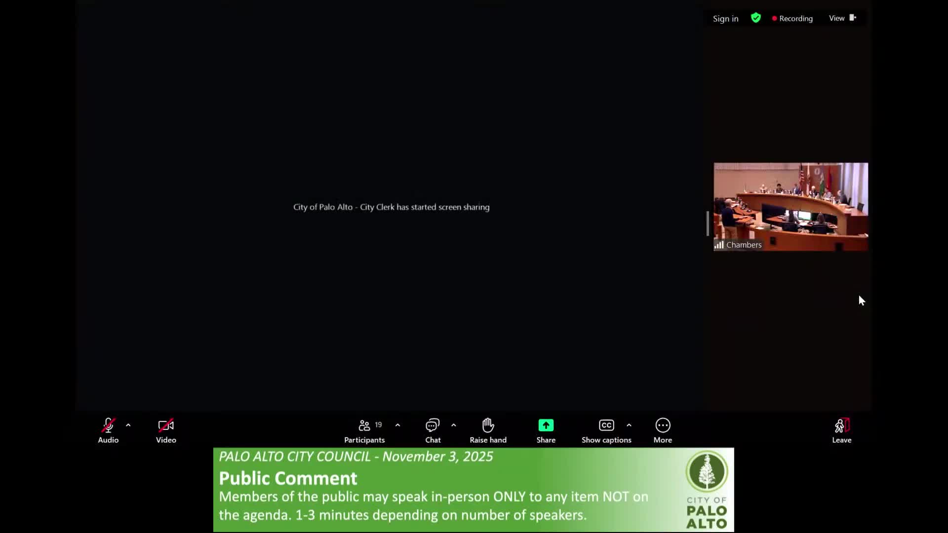 Public commenters urge action on SNAP lapse, RV parking, traffic pilot and electrification at Palo Alto meeting