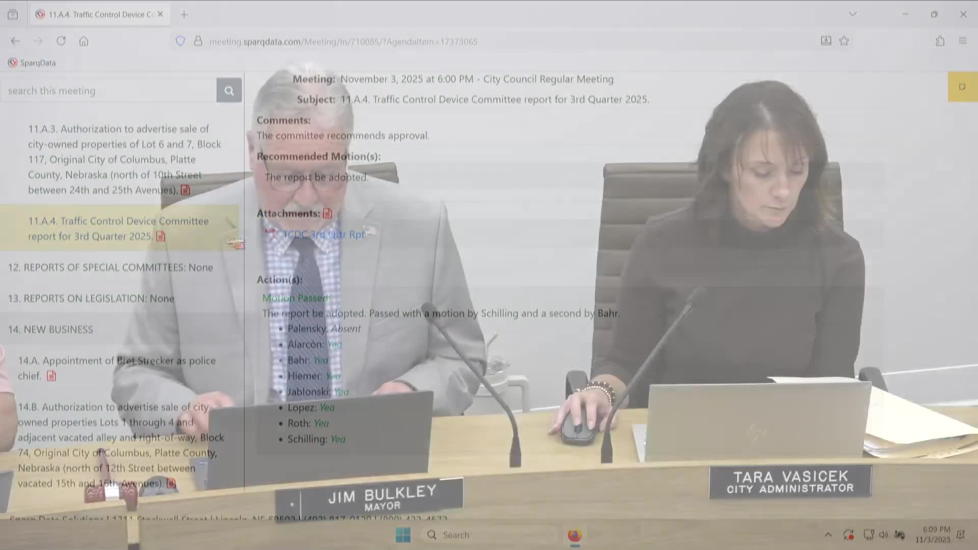 Columbus City Council appoints Brett Strecker as police chief after closed-session review of complaint