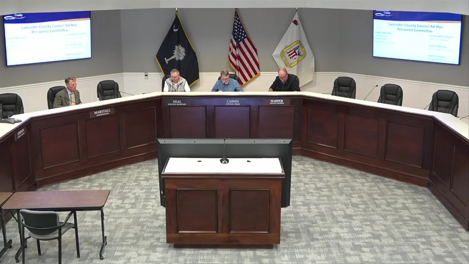 Lancaster County ad hoc personnel committee holds executive session on county administrator's evaluation