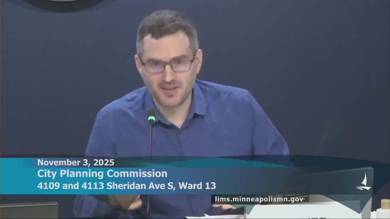 Commission approves 13‑unit Sheridan Avenue project after contentious hearing over Shoreland height and neighborhood impacts