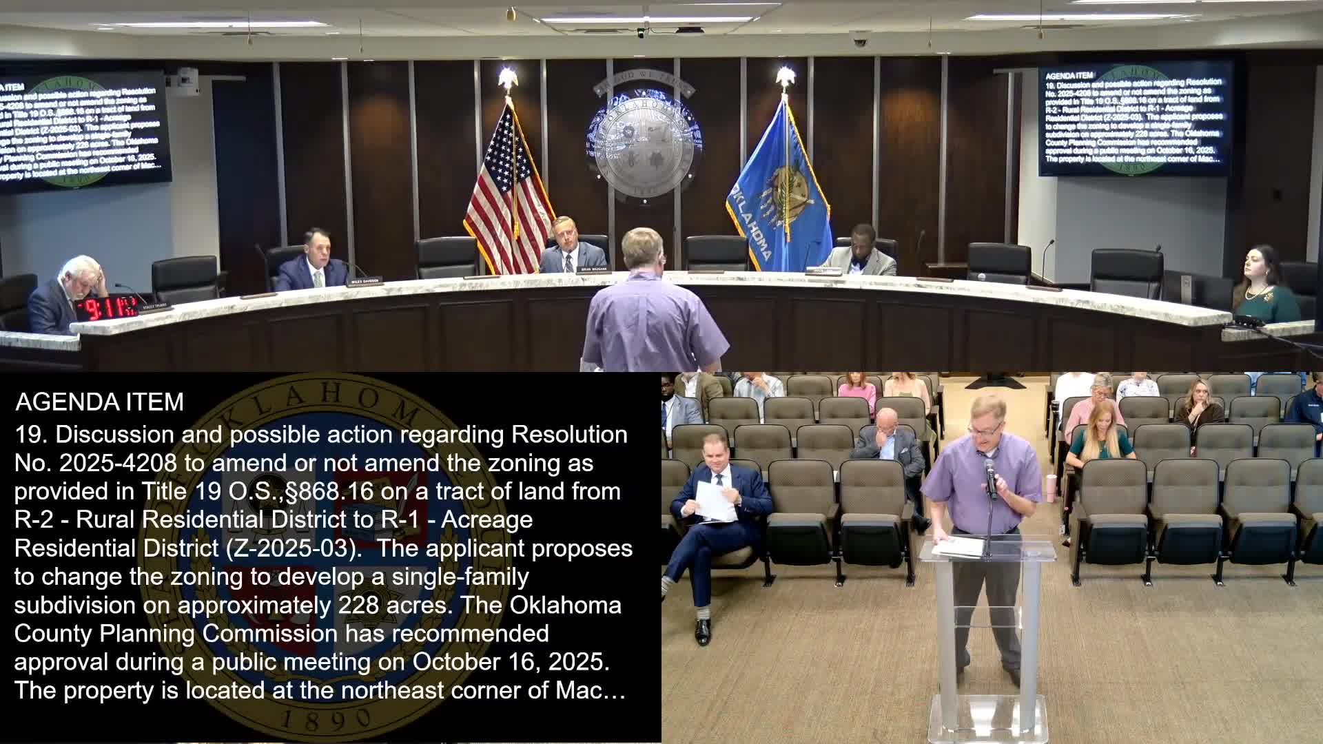 Planning staff, commissioners back rezoning of roughly 228 acres near MacArthur for a 92‑lot development