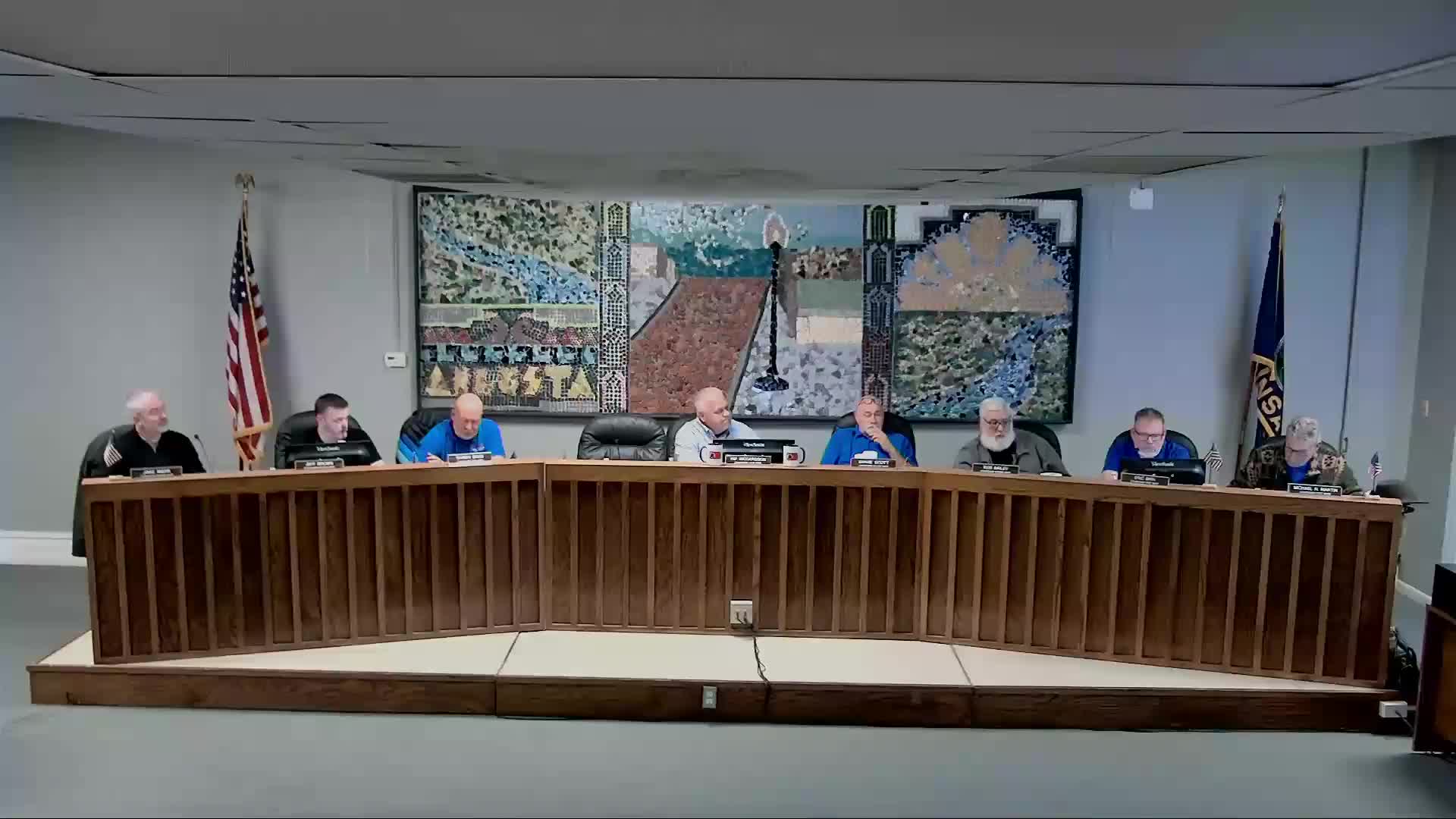 Council discusses downtown ADA parking placement; staff estimates ~$15,000 to add stall near Phoenix PT