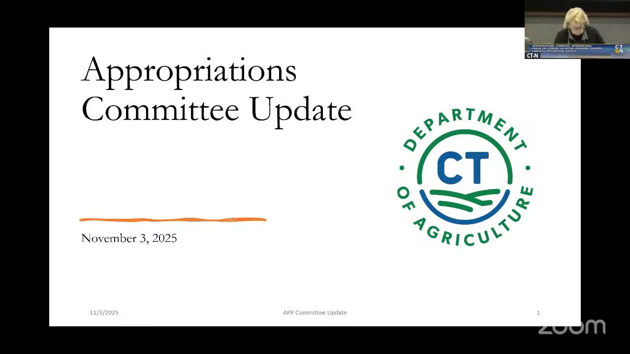 Agriculture commissioner: farmer-market nutrition redemptions strong; local-food purchase program largely spent, USDA allocation canceled