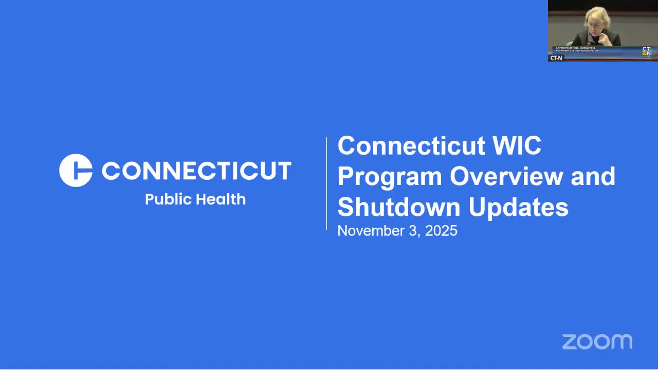 Public Health officials: WIC enrollment up but funding will need reassessment if shutdown continues; food/admin funding projected through mid-November