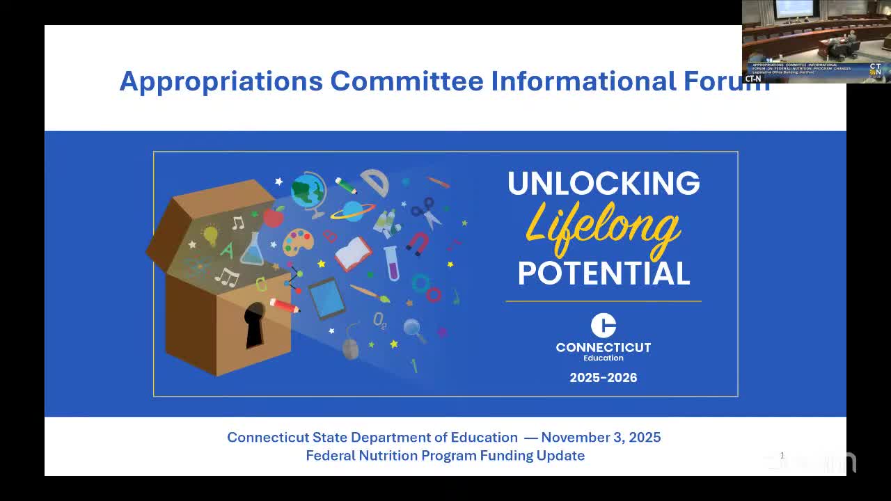 Education officials tell Appropriations committee dual-credit gains and school meal reimbursements are holding, but SNAP rule changes raise concerns