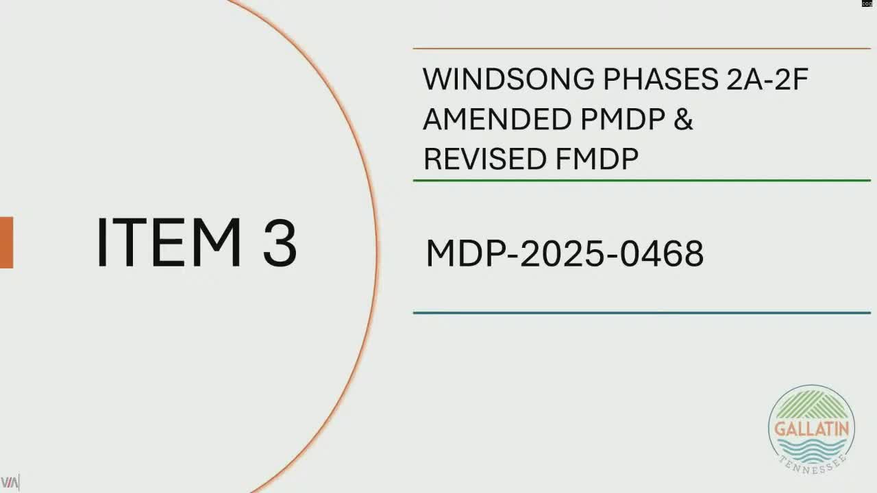 Developer and staff spar over Windsong trail material and alignment; commission signals minor-amendment path forward