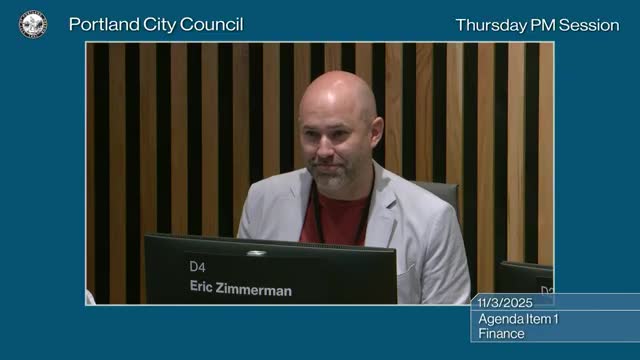 Portland finance committee backs fall technical budget adjustments, rejects encumbrance reallocation amendment