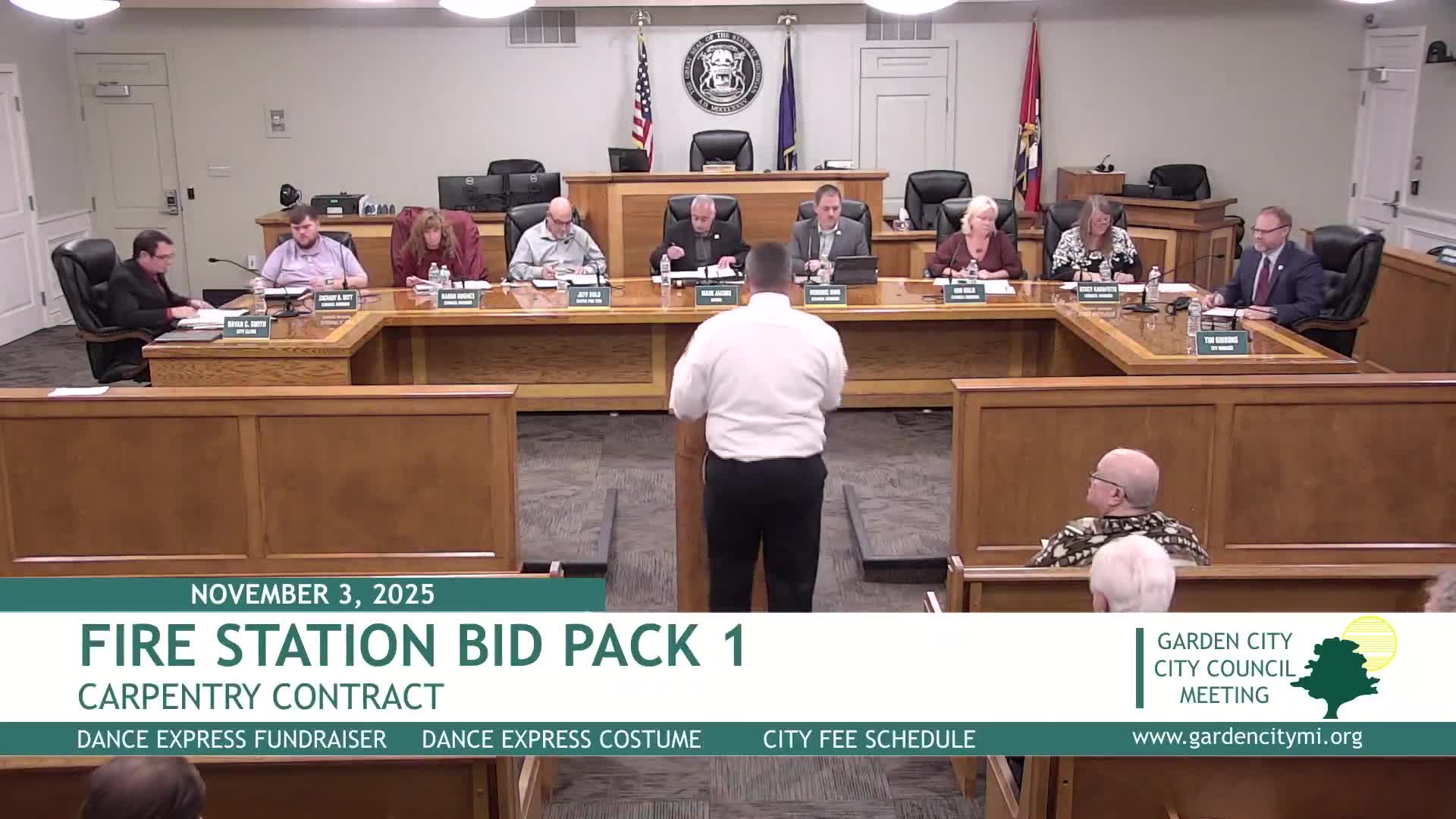 Garden City approves carpentry contract for fire station renovation with $75,000 cap