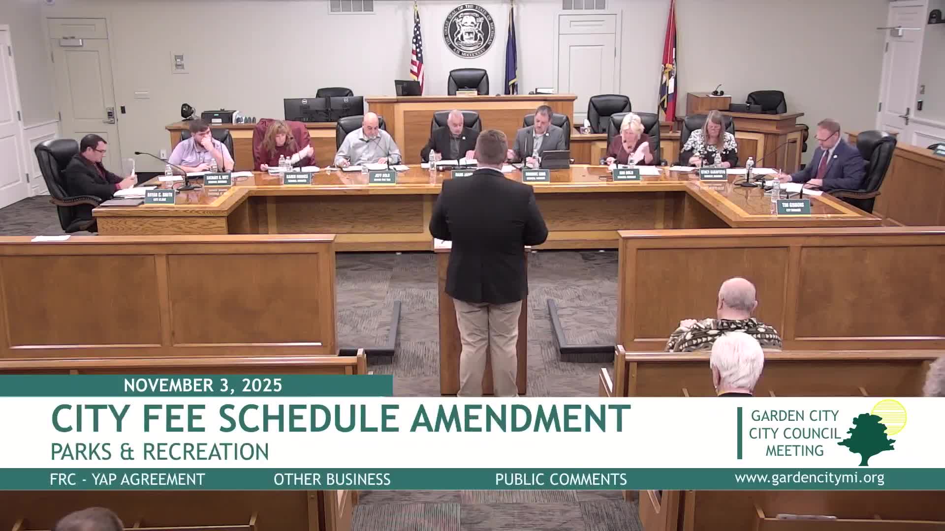 Garden City adopts revised Parks & Recreation fee schedule; adds room tiers, parking rentals and a one-month senior option