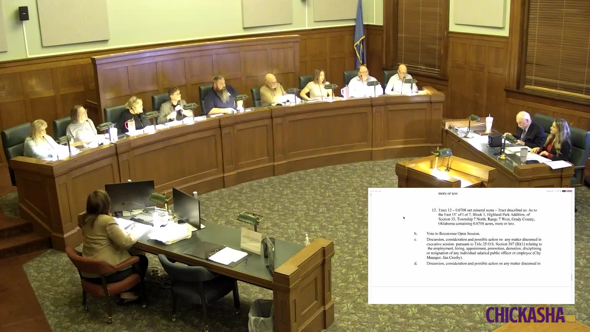 Chickasha council approves increase to city manager's salary after executive session