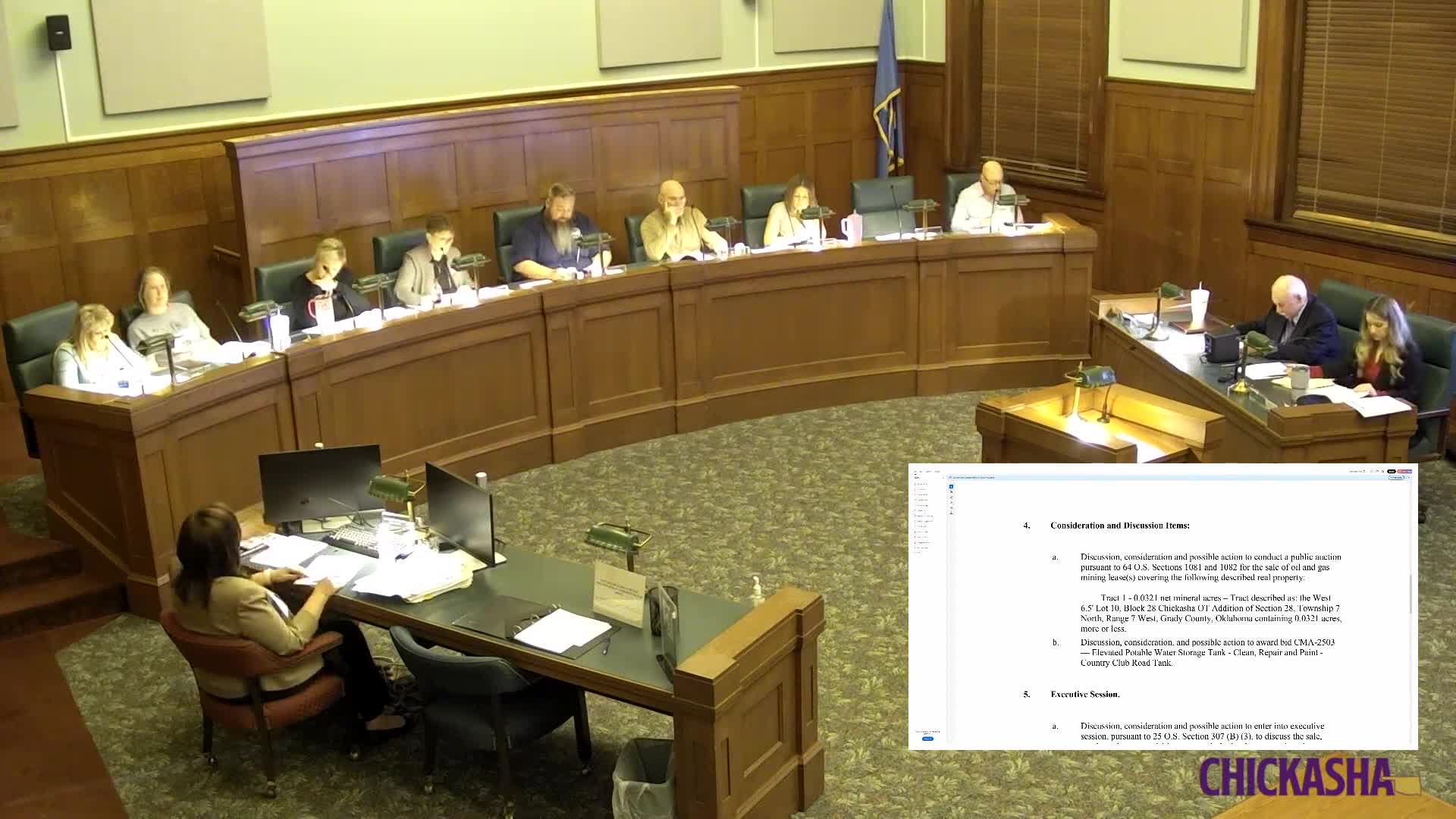 Chickasha Municipal Authority awards Country Club Road water-tank repair contract for $327,640