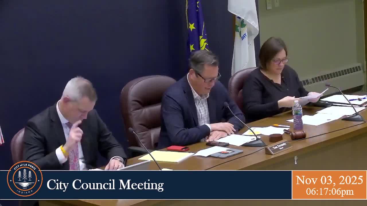 La Porte council approves annexation for National Guard armory, adopts budget moves and transfers property to redevelopment commission