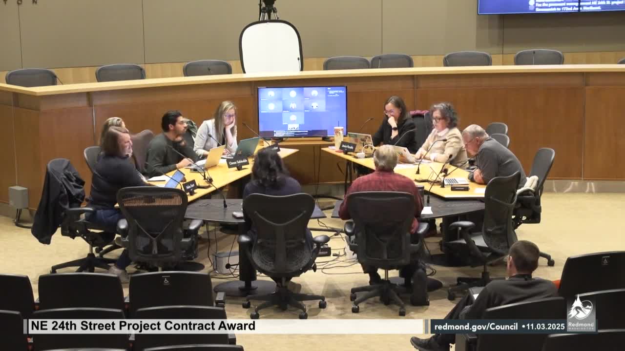 Redmond to award NE 204th Street pavement and utility contract to Earthwork Solutions after low bidder found non‑responsible