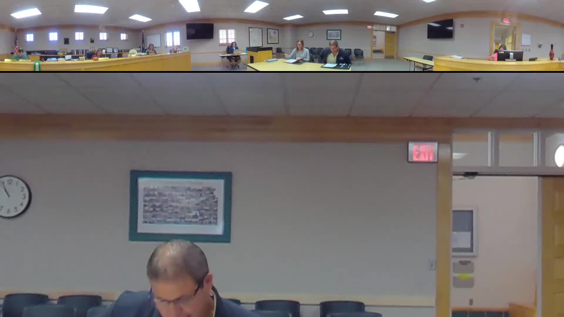 Public Works: trash contract unchanged, elevator asset plan outlined; Johnson Controls quote approved for sprinkler repair