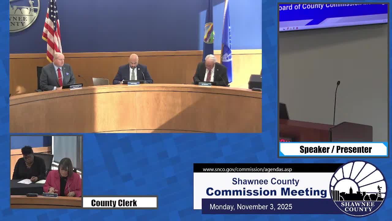 Votes at a glance: Shawnee County commissioners approve routine vouchers, contracts, appointments and meeting schedule changes
