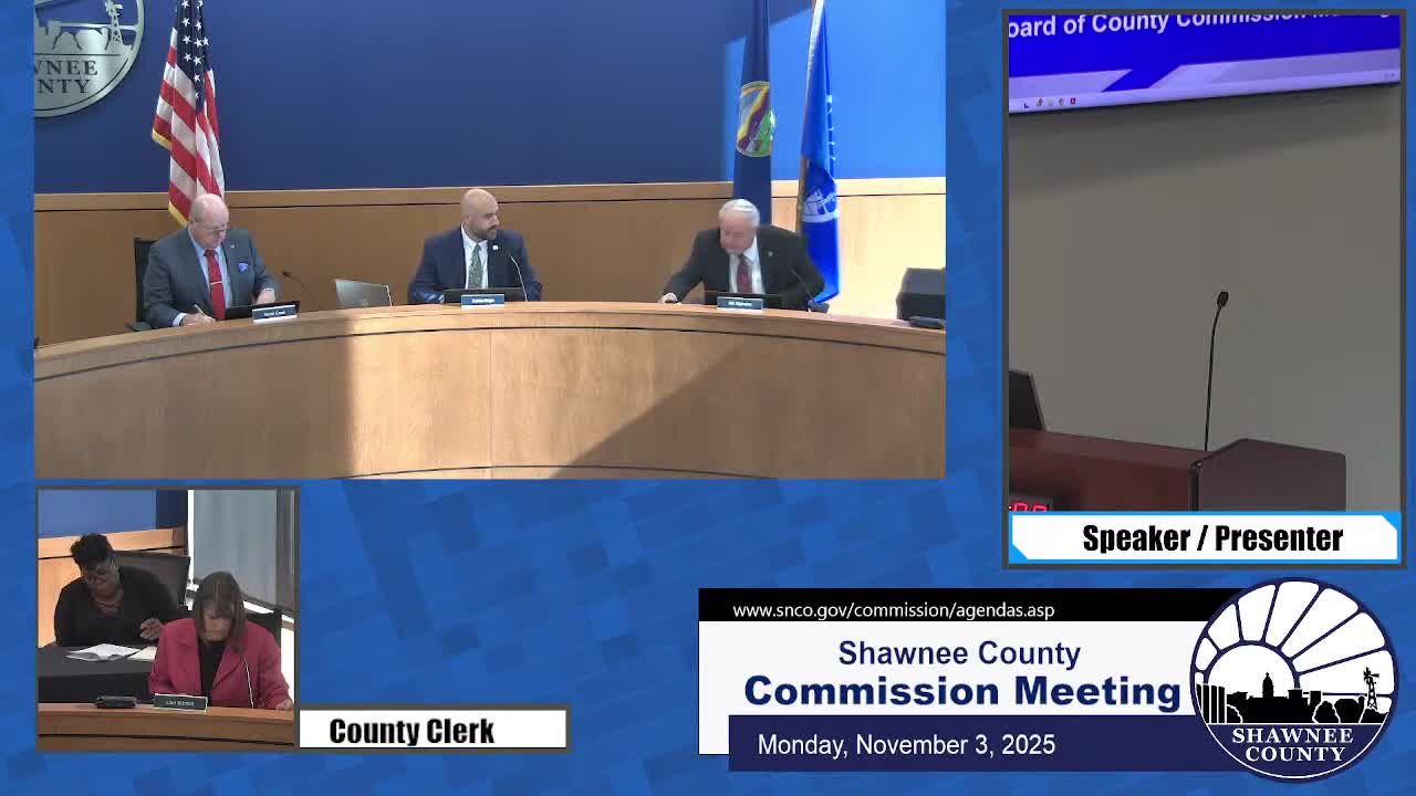 Shawnee County to solicit bids for North Annex east parking lot repairs and add Sling Street sidewalk