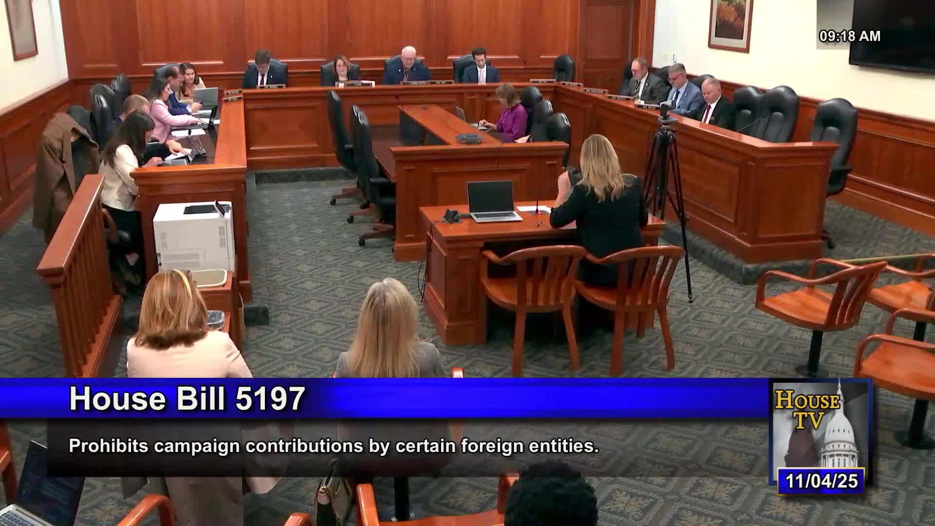 Committee hears testimony for ban on foreign funding of Michigan ballot measures