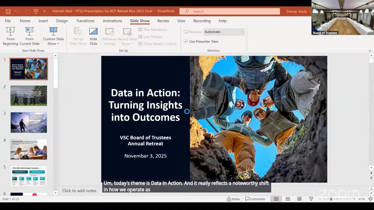 VTSU presents new KPIs, retention dashboards and marketing analytics to trustees