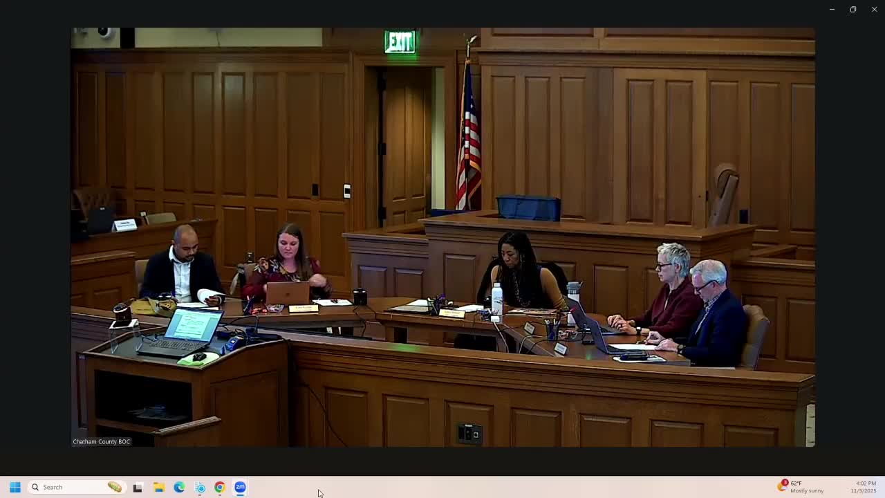 Chatham County commissioners adopt resolution calling for amendment to limit corporate constitutional rights