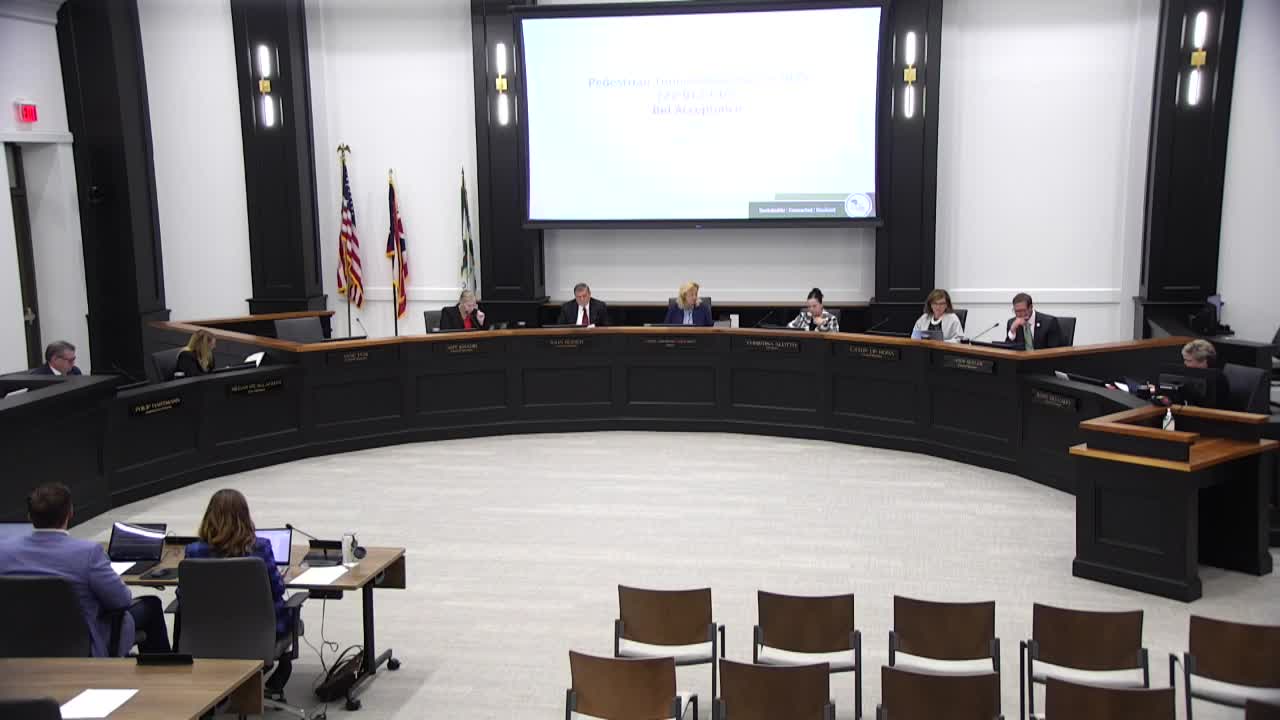 Council accepts lowest bid for Memorial Drive pedestrian‑tunnel repairs at $762,174