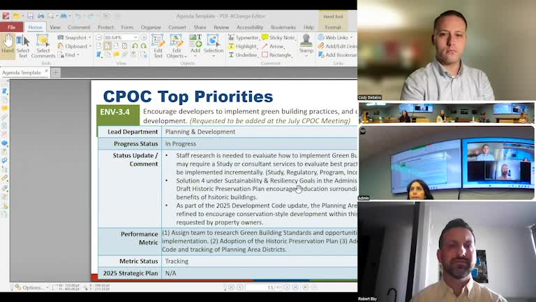 Committee encourages green-building practices and conservation-style cluster development