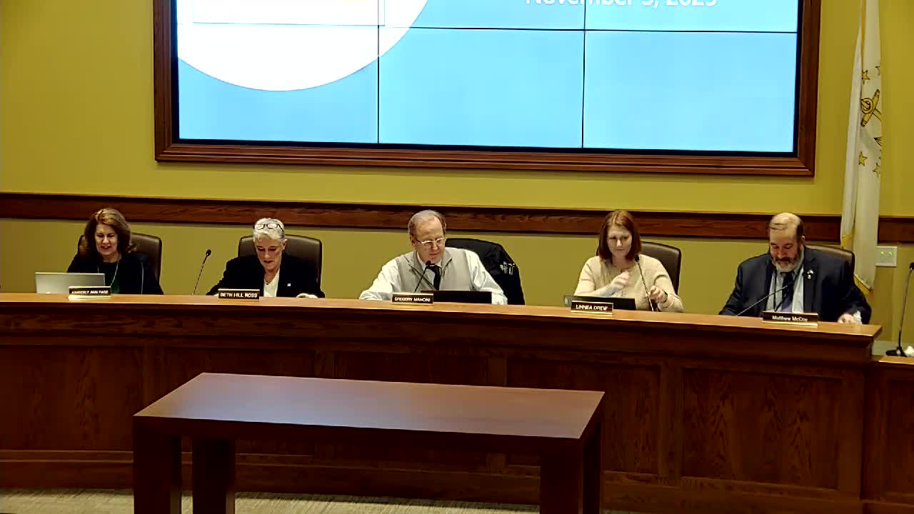 North Kingstown council approves three second‑reading fee amendments to Section 9‑4