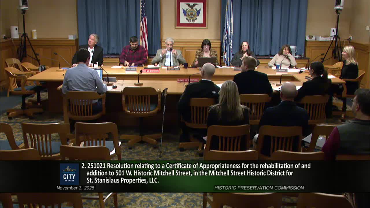 Commission approves Burnham Block restoration COA; allows shed demolition