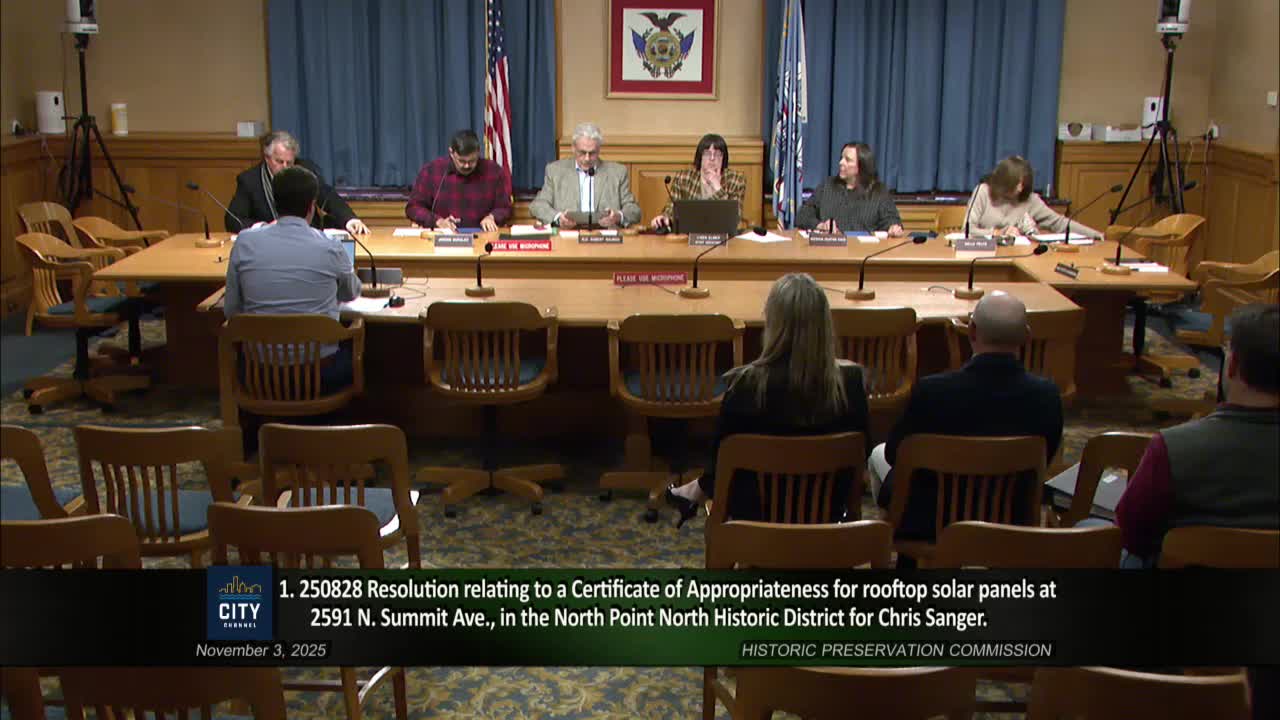 Milwaukee HPC denies front-facing solar at Summit Avenue, approves rear-facing compromise