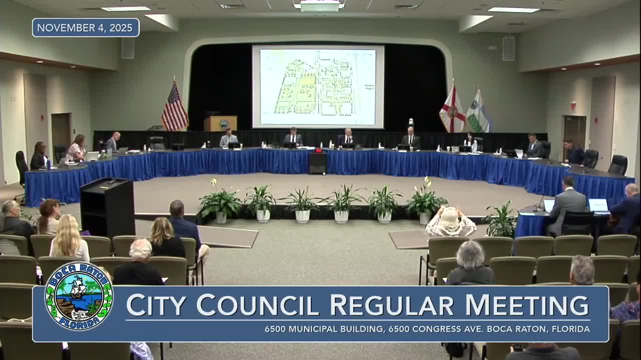 Boca Raton council weighs scaled public‑private campus plan while residents press to protect Memorial Park