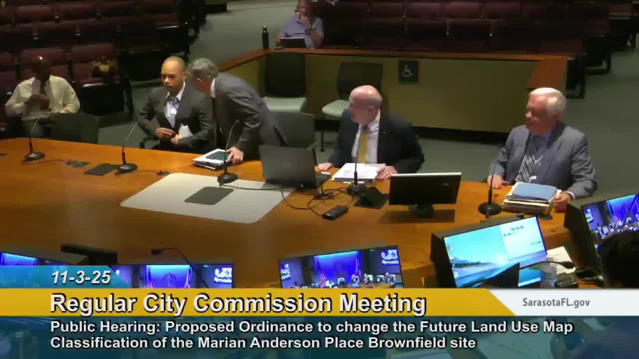 Commission approves land‑use change for Marian Anderson Brownfield; proffers ban crushing, refuse processing