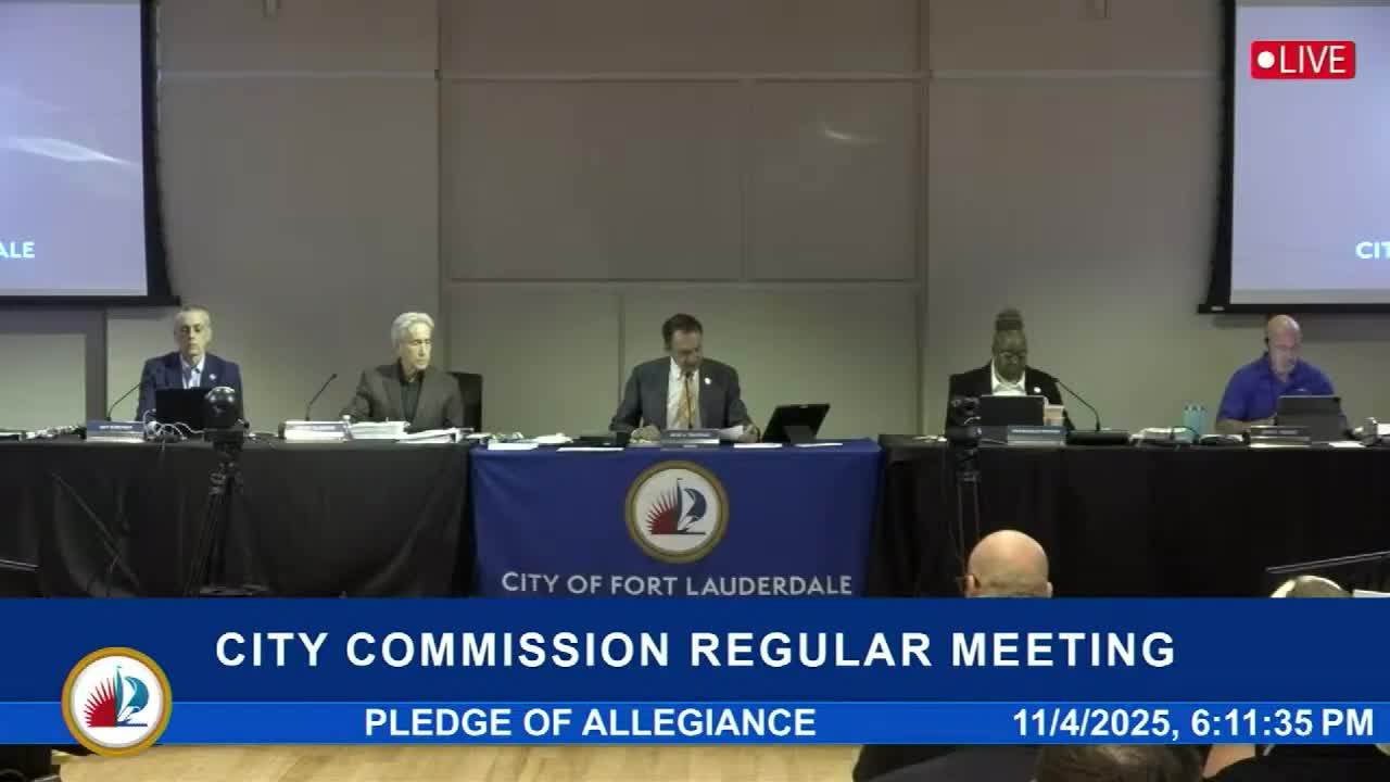 Fort Lauderdale commission reviews Amalfi call-up after contested Planning & Zoning vote; no de novo hearing ordered