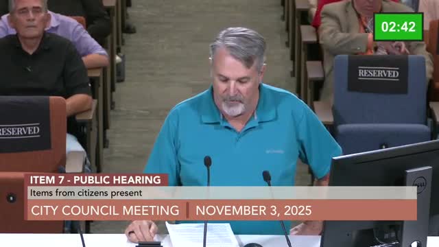 Mesa residents press council to revisit Climate Action Plan; one speaker alleges civil-rights harms and questions public-comment handling
