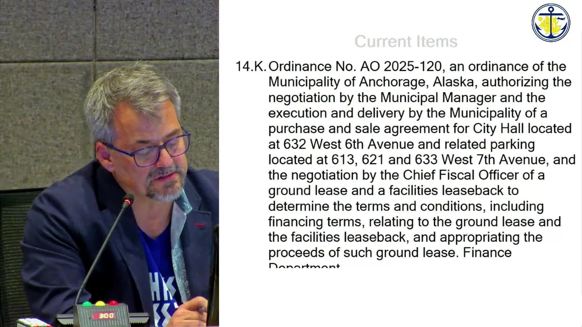 Assembly authorizes purchase and lease‑leaseback financing for City Hall