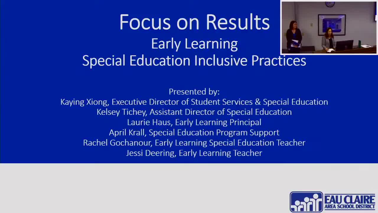 Eau Claire district reports increased preschool inclusion; indicator 6a up to 45% as of Oct. 1, 2025