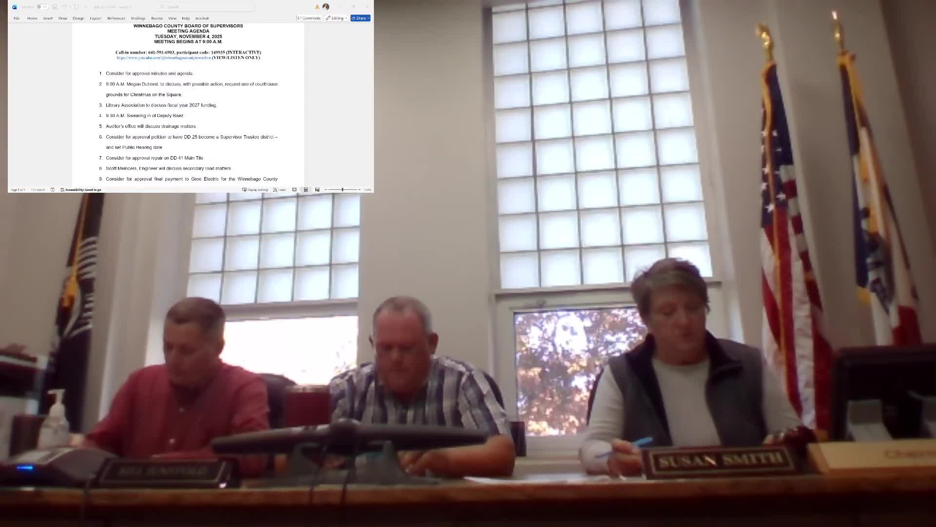 Board approves use of courthouse grounds for "Christmas on Clark" Dec. 13