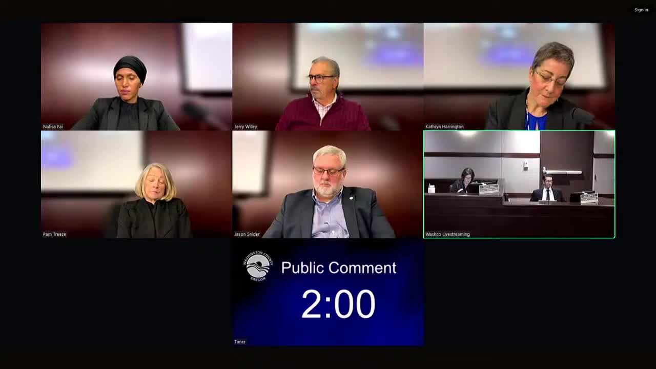 Votes at a glance: Washington County business meeting, Nov. 4, 2025