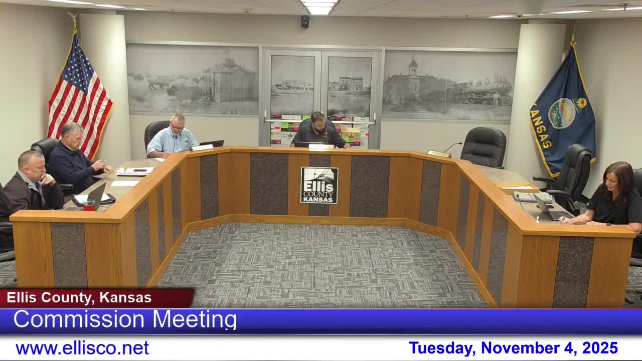 Ellis County Commission approves consent agenda, names conference delegate and cancels Dec. 9 meeting