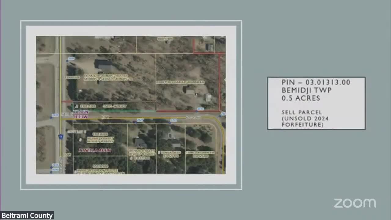 Beltrami County moves to reclassify eight tax-forfeited parcels, sending them to DNR for review