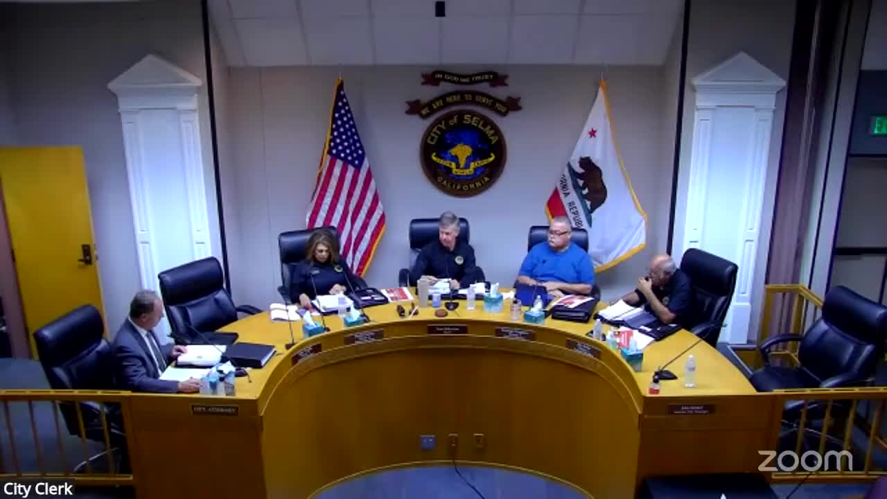 Selma City Council limits remote closed‑session attendance, bars remote access by Councilman Trujillo and interim city manager