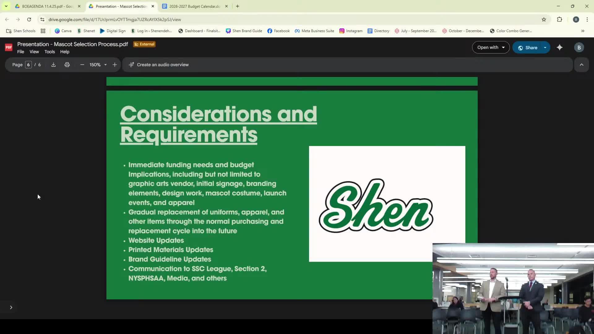 Shenendehowa administrators lay out budget calendar; board urged to include new appointee early