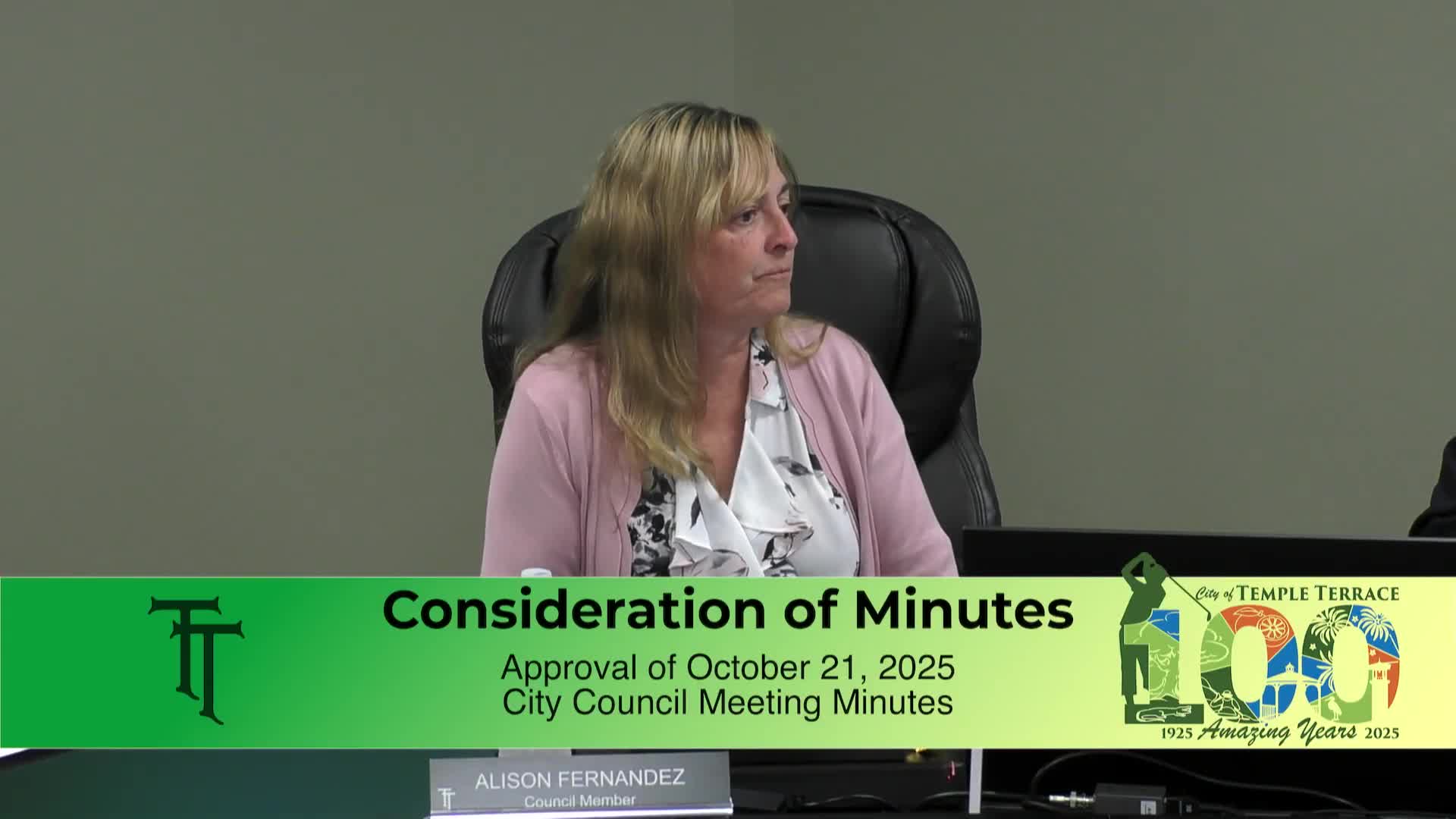 Temple Terrace council amends Oct. 21 minutes after member raises procedural concerns