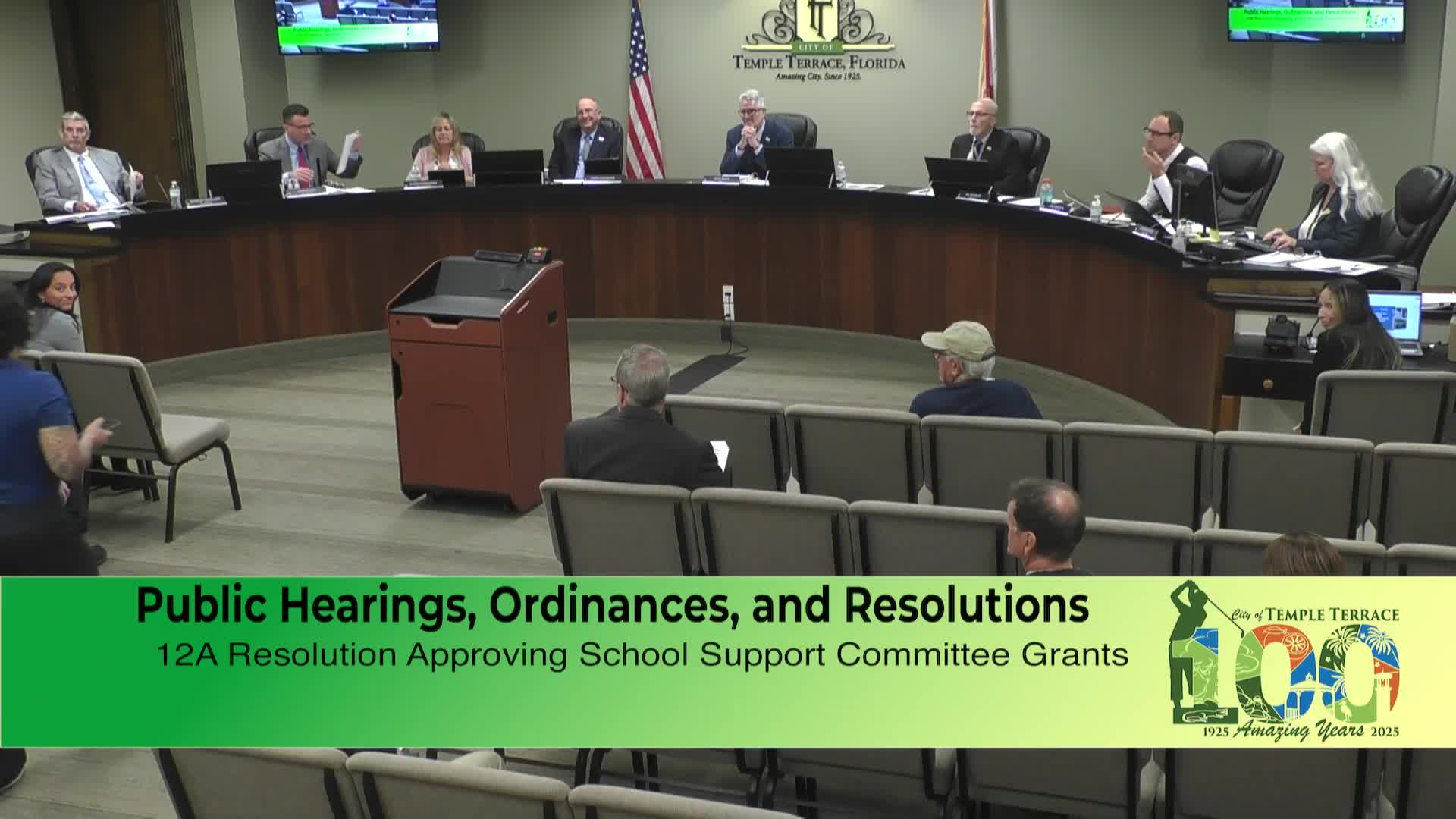 City awards $28,484 in school support grants to 10 Temple Terrace schools