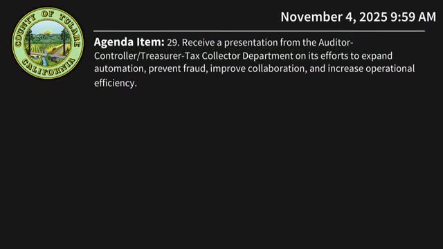 Auditor-controller/treasurer reports automation gains, fraud prevention and investment earnings