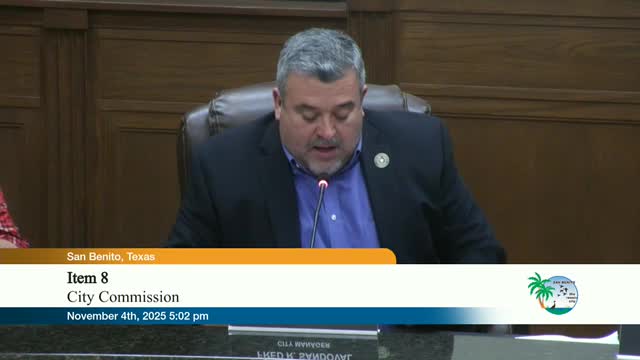 San Benito moves forward with TWDB-funded water-line relocation, seeks consultants for $9.2 million project