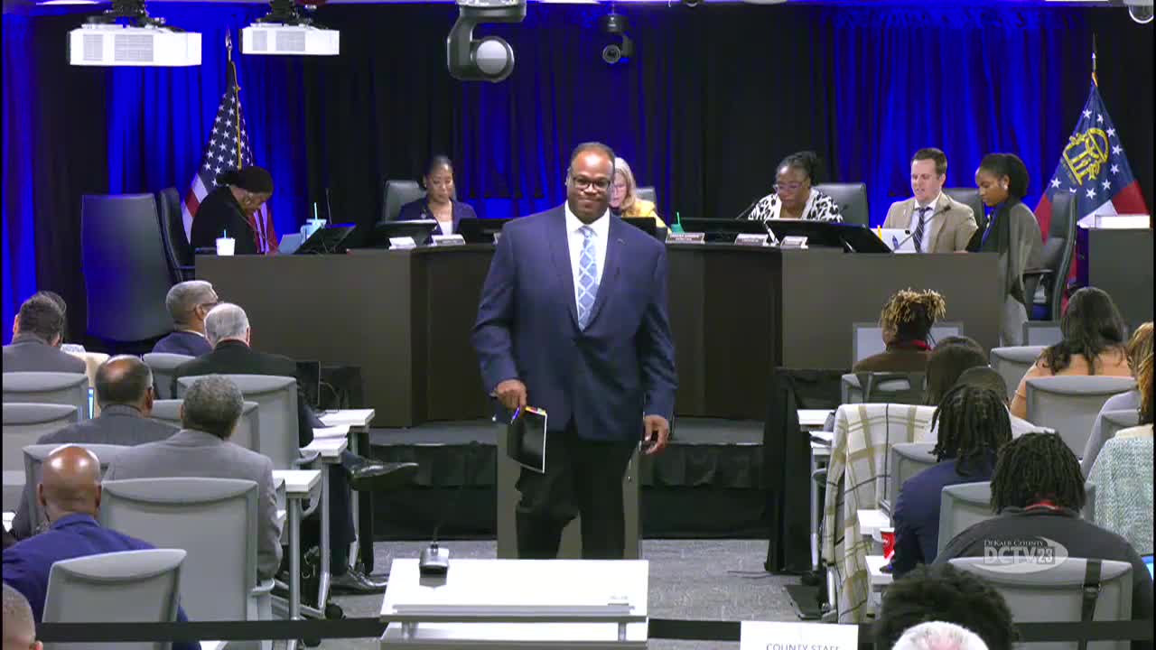 DeKalb youth commission pitches little‑libraries, small‑business expo and mental‑health events to county commissioners